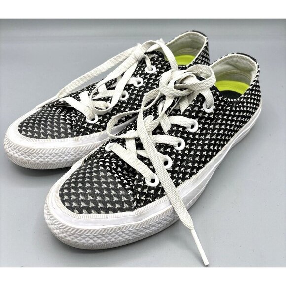 Converse with Lunaron Black White Low Top Women’s Sneakers 6 - Picture 1 of 9